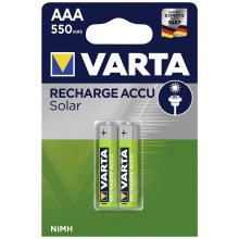 Varta 56733 - 2 pcs Rechargeable battery SOLAR ACCU AAA NiMH/550mAh/1,2V