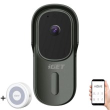 Video doorbell with motion sensor Full HD 1080p IP65 Wi-Fi anthracite + speaker
