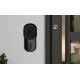 Video doorbell with motion sensor Full HD 1080p IP65 Wi-Fi black + speaker