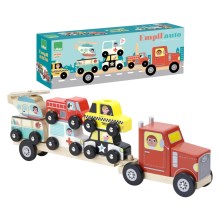 Vilac - Wooden truck with cars