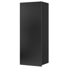 Wall cabinet PAVO 117x45 cm shiny black/matte black
