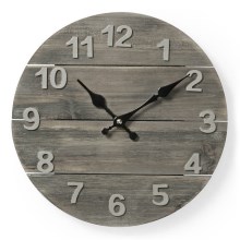 Wall clock 1xAA/1,5V wood 30 cm