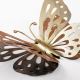 Wall decoration 32x29 cm butterfly metal