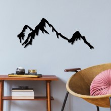 Wall decoration 37x70 cm mountains metal