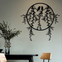 Wall decoration 45x44 cm branches metal