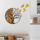 Wall decoration 92x71 cm tree and birds wood/metal