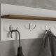 Wall hanger LORES 29,5x80 cm + shoe cabinet 41,5x80 cm brown/white