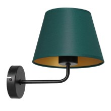 Wall lamp ARDEN 1xE27/60W/230V green/gold