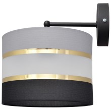 Wall lamp HELEN 1xE27/60W/230V black/grey/golden