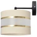 Wall lamp HELEN 1xE27/60W/230V cream/black/golden
