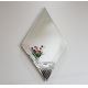 Wall mirror 68x45 cm silver