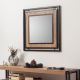 Wall mirror COSMO 70x70 cm brown/black