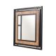 Wall mirror COSMO 70x70 cm brown/black