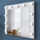 Wall mirror with a shelf RANI 90x71,8 cm white
