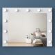 Wall mirror with a shelf RANI 90x71,8 cm white