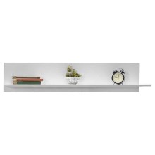 Wall shelf 25x120 cm white