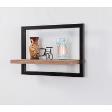 Wall shelf DECOR 25x35 cm brown/black