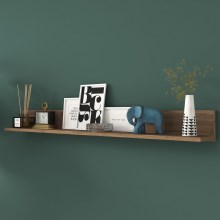 Wall shelf RANI 135,8x15 cm brown