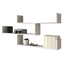 Wall shelf TRIO 55x119 cm white