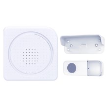 Wireless battery-powered doorbell 3xAA IP44 white