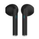 Wireless earphones with a microphone black