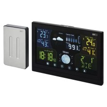 Wireless weather station with an alarm clock 3xAAA black