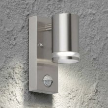 Wofi 4011.01.97.7000 - Outdoor wall light with a sensor GENTARA 1xGU10/11W/230V IP44