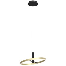 Wofi 6016-104L - LED Dimmable chandelier on a string BREST LED/19W/230V black/gold