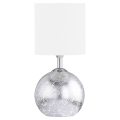 Wofi 8149.02.70.6006 - Table lamp CARMEN 1xE14/40W/230V + 1xG9/10W silver