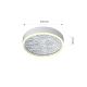 Wofi 9002-103M - LED Dimmable ceiling light BORDEAUX LED/37W/230V silver
