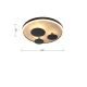 Wofi 9013-306S - LED Dimmable ceiling light REIMS LED/26W/230V