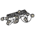 Wofi 9014-1205 - LED Surface-mounted chandelier NANCY 12xG9/3,5W/230V black chrome