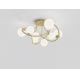 Wofi 9014-801 - LED Surface-mounted chandelier NANCY 8xG9/3,5W/230V gold/white