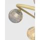 Wofi 9015-804 - LED Surface-mounted chandelier METZ 8xG9/3,5W/230V gold/grey
