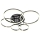 Wofi 9049-605 - LED Dimmable surface-mounted chandelier PERPIGNAN LED/80W/230V black chrome