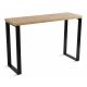 Work table BLAT 120x40 cm black/brown