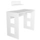 Work table ROBIN 74x90 cm + wall shelf 14x45 cm white