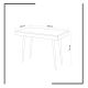 Work table VERONIKA 74x100 cm white/beige