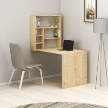 Work table with shelf SEDIR 154,2x59 cm beige