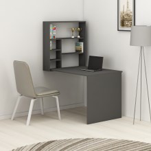 Work table with shelf SEDIR 154,2x90 cm anthracite