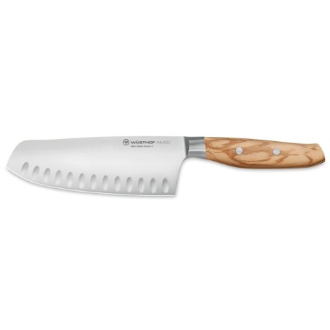 Wüsthof - Kitchen knife santoku AMICI 17 cm olive wood