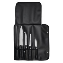 Wüsthof - Set of kitchen knives GOURMET 6 pcs black