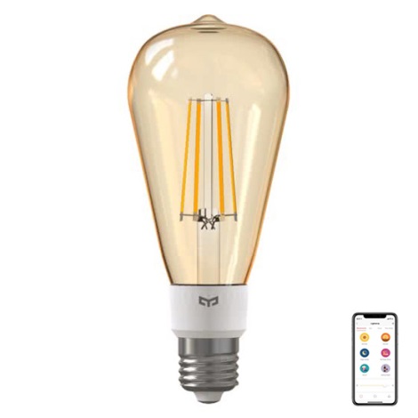 Yeelight - LED Dimmable bulb FILAMENT ST64 E27/6W/230V 2700K Wi-Fi