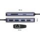 Yenkee - Multi-port adapter 8in1 USB type C