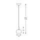 Zuma Line - Crystal chandelier on a string 1xG9/42W/230V